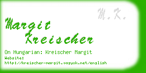 margit kreischer business card